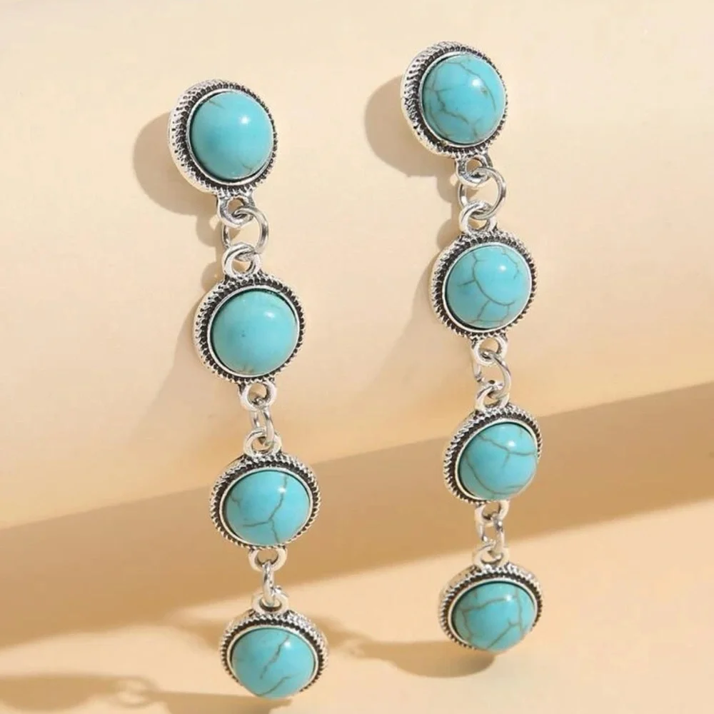 VINTAGE DROP EARRINGS - Picture 2 of 7